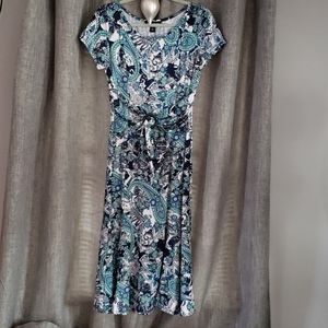 Paisley Blue/Green Dress